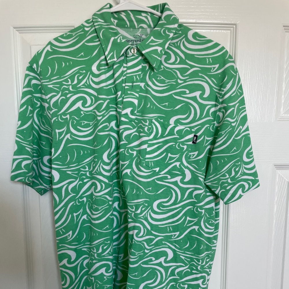 Green Vineyard Vines Polo